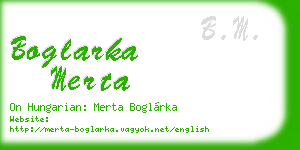 boglarka merta business card